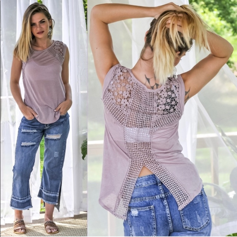 Crochet Back Top